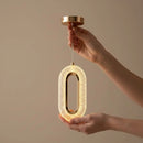 Pendente Vintage Oval de Cristal Iluminação Elegante