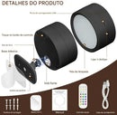 Luminária de Parede LED Sem Fio Moderna