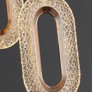 Pendente Vintage Oval de Cristal Iluminação Elegante