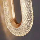 Pendente Vintage Oval de Cristal Iluminação Elegante